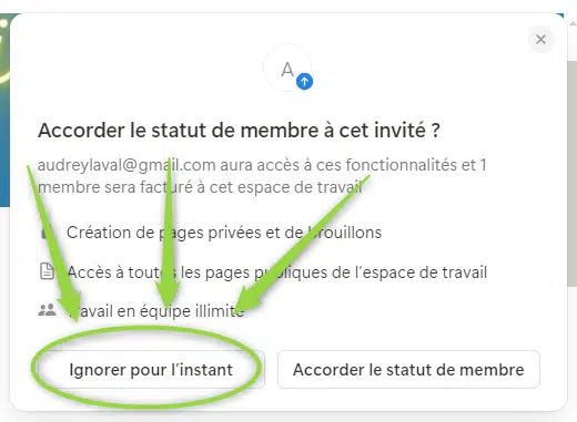 Partager une page Notion Partager une page Notion