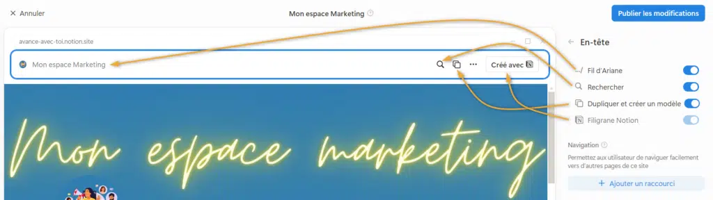 Partager une page Notion Partager une page Notion