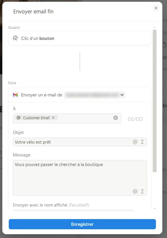 Enviyer un email avec Notion