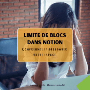 Limite de blocs Notion