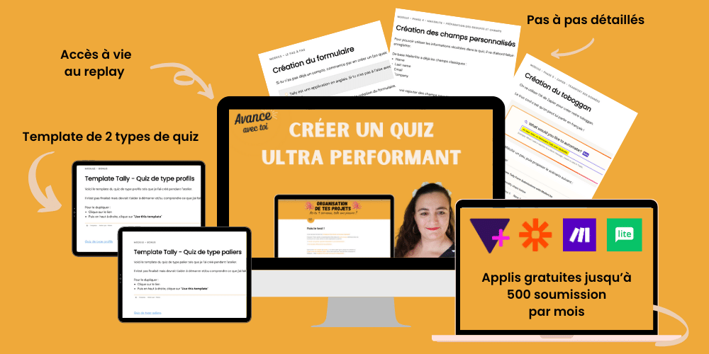 Créer un quiz avec quiz booster